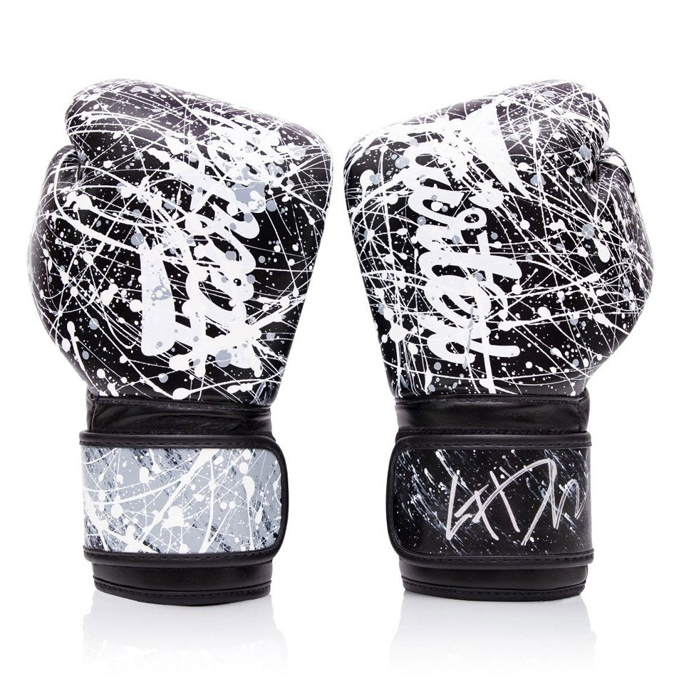 Fairtex The Painter Boxing Gloves Black/White