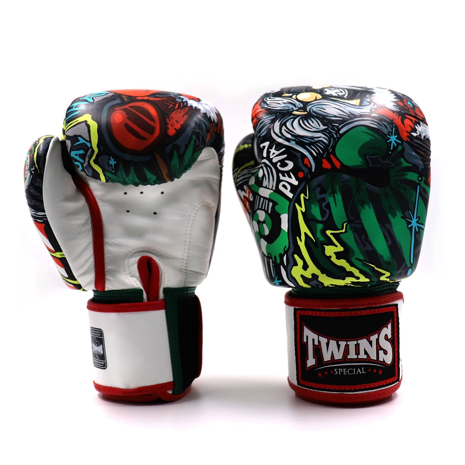 Twins Festive Boxing Gloves White/Red