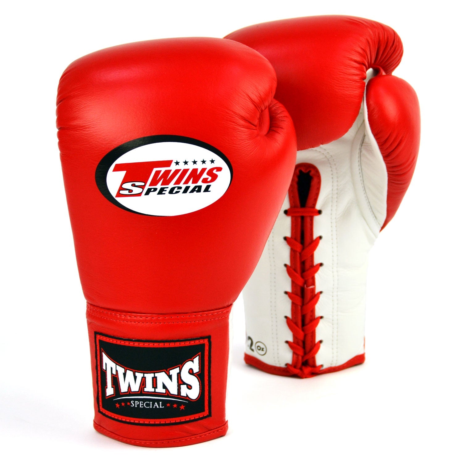 Twins Lace-up Boxing Gloves Red/White