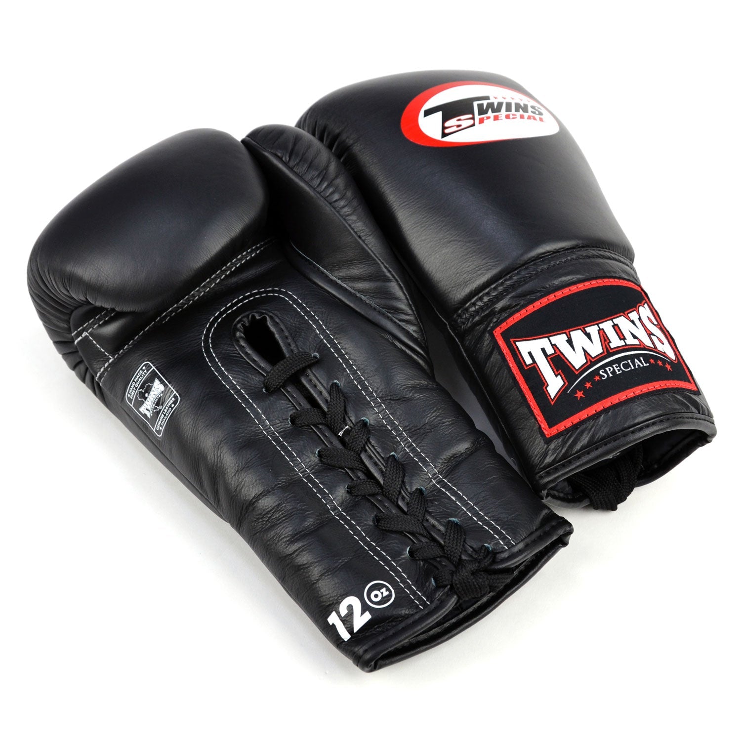 Twins Lace-up Boxing Gloves Black