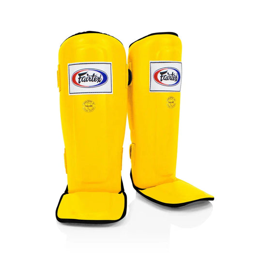 Fairtex Double Padded Shin Pads Yellow