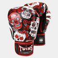 Twins Skull Boxing Gloves Red