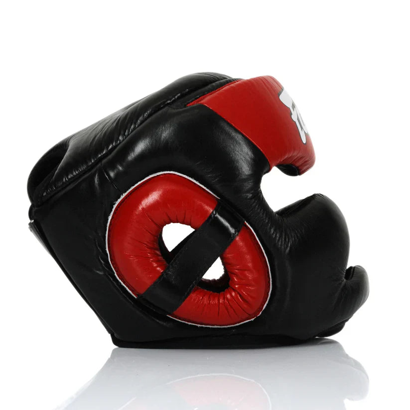 Fairtex Diagonal Vision Sparring Headguard HG13 Black/Red