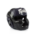 Fairtex Headguard Diagonal Vision Headguard Lace-Up HG13 Black/Blue
