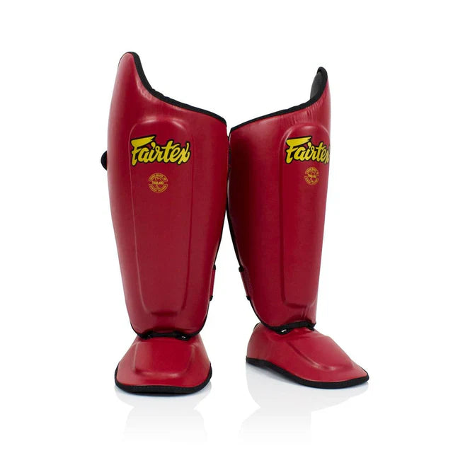 Fairtex Ultimate Shin Pads Red