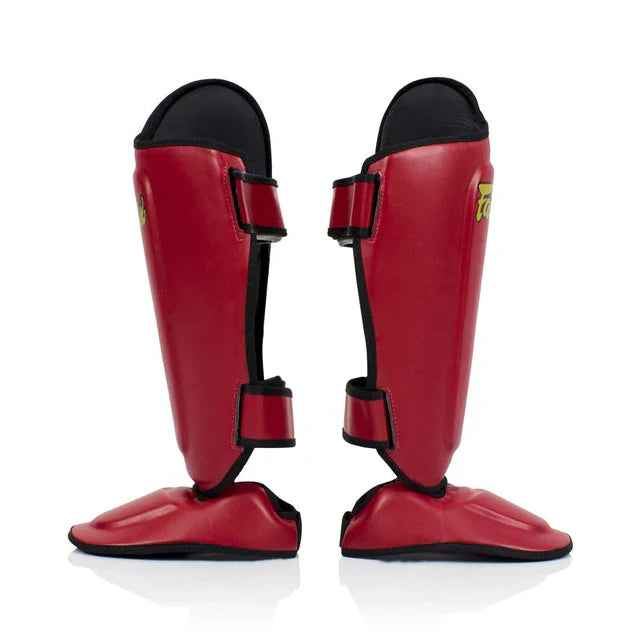 Fairtex Ultimate Shin Pads Red